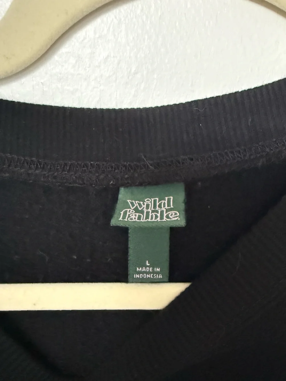 wild fable Black Cropped Crewneck Sweatshirt - Picture 2 of 5